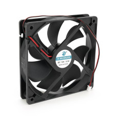 Кулер корпусний Merlion EZF 12025, 120x120x25mm, RPM 1100±10%, 12V/0.3A, 2-pin, Black, OEM