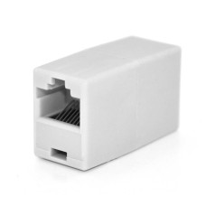 З'єднувач RJ45 8P8C мама/мама RJ45 для з'єднання кабелю, білий, Q100