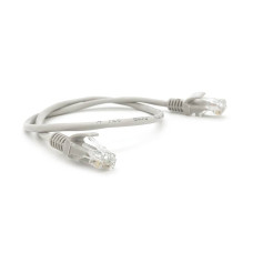 Патч-корд литий RITAR, CCA, UTP, RJ45, Cat.5e, 0,5m, сірий Q1000
