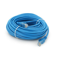 Патч-корд литий RITAR, CCA, UTP, RJ45, Cat.5e, 15m, синій Q100
