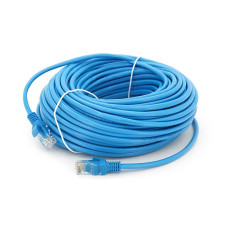 Патч-корд литий RITAR, CCA, UTP, RJ45, Cat.5e, 30m, синій Q50