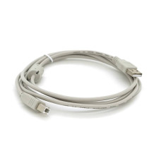 Кабель USB 2.0 AM/BM1 ferite, пакет, довжина 1,8 м., білий