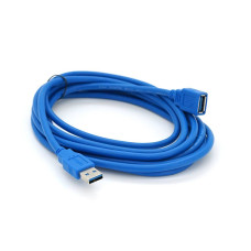 Подовжувач USB 3.0 AM / AF, 3.0m,Blue, пакет