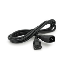 Кабель живлення вторинний PC-monitor 1.8m, 0.75mm, 3pin, IEC C13-C14, OEM Q200