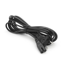 Кабель живлення 3.0m, 0.75mm, PC-184/2 CEE7 / 16-C7 2 pin (для побутової техніки), Black, OEM Q325
