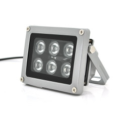 Прожектор спрямований з сутінковим датчиком YOSO 12V 12W, 6LED, IP66, кут огляду 60 °,робоча відстань до 30м, 113*84*86мм, BOX
