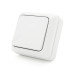 Вимикач одинарний зовнішнього монтажу, White, Q10