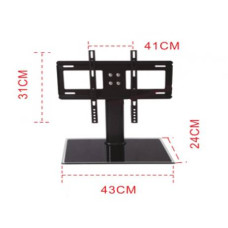 Кронштейн для TV PiPo PP-DZC3255, 32"-40"-55", до 60кг, без нахилу, Black, Box