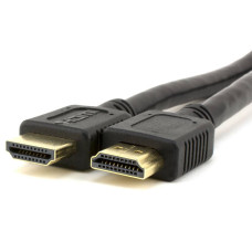 Кабель Merlion HDMI-HDMI HIGH SPEED 0.3m, v1.4, OD-7.5mm, круглий Black, конектор Black, (Пакет) Q250