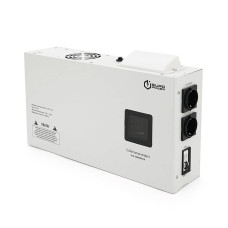 Стабілізатор напруги релейний настінного монтажу Europower SLIM-10000SBR LED, 10KVA 9000W, 140-270Vac, 2SHUKO, Q1 (515*270*205) 13.5 кг