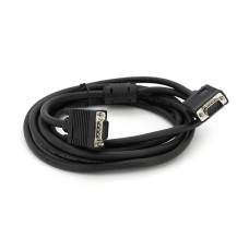 Кабель Merlion VGA 3m, male to male (тато-тато), 1 фериту, чорний, Пакет Q100
