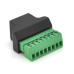 Клемна колодка 8-розрядна + RJ45 8P8С мама, екранована