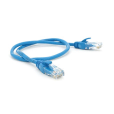 Патч-корд литий RITAR, UTP, RJ45, Cat.5e, 0,25m, синій, Cu (мідь)