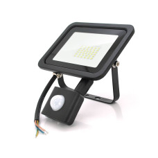 Прожектор SLIM SENSOR LED RITAR RT-FLOOD/MS30A, 30W, 36xSMD2835, IP65, 3000Lm, 6500K (100%), PF>0.9Ra>70, 185*200*25mm