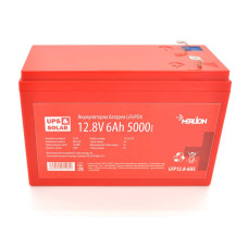 Літій-залізо-фосфатний акумулятор Merlion LiFePO4 12.8V 6AH (4S1P/BMS-10A), (151x65x97) for UPS,до 5000 циклов, Q12