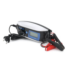 Автоматичне ЗУдля акумулятора Foxsur FBC0612008406/12V,100-240V,4A, LCD, клемми (AGM/GEL/Lead)