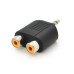 Спліттер Jack 3.5 (тато)/2*RCA (мама), Техпакет, Q100