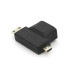 Перехідник mini HDMI (тато) -micro HDMI (тато) -HDMI (мама)