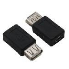 Переходник USB AF (мама) - mini USB (мама)