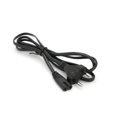 Кабель живлення 1.5m, 0.5mm, PC-184/2 CEE7 / 16-C7 2 pin (для побутової техніки), Black, OEM Q650