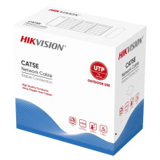Кабель вита пара Hikvision (для зовнішньої прокладки) UTP CAT 5E DS-1LN5EO-UU / E