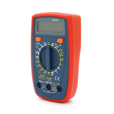 Multimeter DT-33C, Measurements: V DC/AC, A DC/AC, Ω, °C, hFE. Continuity test, HOLD, backlight