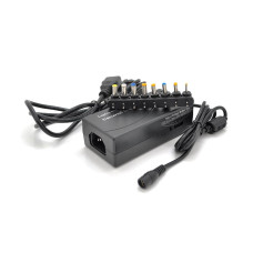Універсальний БП HQ-Tech LDAC-70W, 70W, корпус - пластмаса, ручне регулювання, 8 Г-подібних роз'ємів, BOX
