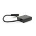 Конвертер HDMI (тато) на VGA (мама) 10cm, Black, 4K / 2K, Пакет Q250