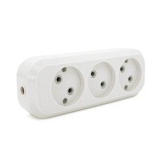 Блок розеток для подовжувача 250V MERLION MBR-3W, 3 гнізда без заземлення Q115