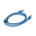 Кабель USB 2.0 RITAR AM/BM, 1.5m, 1 ферит, синій прозорий, Q500