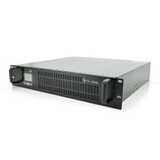 ДБЖ з правильною синусоїдою ONLINE Ritar RT-1KS-LCD, RACK 1000VA (900Вт), 24В, Вбудована батарея 12V 7,5Ah х 2шт(482*440*87)