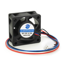 Кулер корпусний Merlion 4020, 40x40x20mm, 12V/0.15A, RPM 1500±15%, 3-pin, Black, OEM