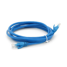 Патч-корд литой RITAR, UTP, RJ45, Cat.6, 2m, синий, Cu (медь)