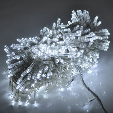 Гірлянда 560LED (Водоспад) White, 8 режимів, 3 * 3метра, прозора ізоляція, BOX