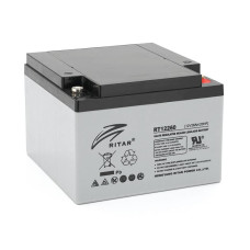 Акумуляторна батарея AGM RITAR RT12260, Gray Case, 12V 26.0Ah(166 х 178 х125 ) Q1