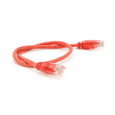 Патч-корд литий RITAR, UTP, RJ45, Cat.5e, 0,5m, червоний, Cu (мідь)