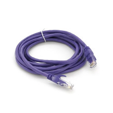 Патч-корд литий RITAR, UTP, RJ45, Cat.5e, 3m, фіолетовий, Cu (мідь)