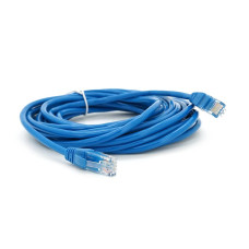 Патч-корд литий RITAR, UTP, RJ45, Cat.5e, 3m, синій, Cu (мідь)