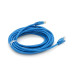 Патч-корд литий RITAR, UTP, RJ45, Cat.5e, 3m, синій, Cu (мідь)