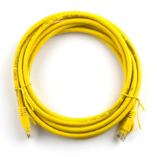 Патч-корд литий RITAR, UTP, RJ45, Cat.5e, 15m, жовтий, Cu (мідь)