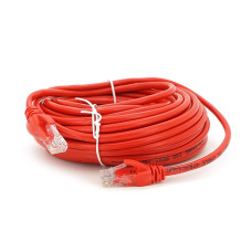 Патч-корд литий RITAR, UTP, RJ45, Cat.5e, 15m, червоний, Cu (мідь)
