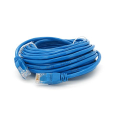 Патч-корд литий RITAR, UTP, RJ45, Cat.5e, 15m, синій, Cu (мідь)