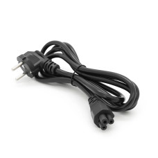 Кабель живлення Schuko PC-186 CEE7 / 17-IEC C5, 1.8M, 0.75mm, для ноутбука, OEM Q25 / 250