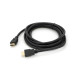 Кабель Merlion HDMI-HDMI HIGH SPEED 3.0m, v1.4, OD-7.5mm, круглий Black, коннектор Black, (Пакет) Q125