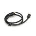 Кабель Merlion HDMI-HDMI HIGH SPEED 1m, v1.4, OD-7.5mm, круглий Black, коннектор Black, (Пакет), Q400
