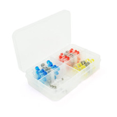 Набор термоусадочних гільз з припоєм Q50 Red 0.5-1.50mm² (23) Blue 1.50-2.50mm² (12)Yellow 4.00-6.00mm²White(10)0.25-0.35mm² (5)