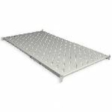 Полиця 19" 4 точки кріпл., 850мм глиб., перфорована, т.м.2мм, сіра