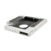 Адаптер підключення HDD 2.5 '' 12.7 mm в відсік приводу ноутбука SATA / mSATA (HDC-25), корпус aluminum+plastic, Blister, Q100