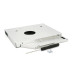 Адаптер підключення HDD 2.5 '' 12.7 mm в відсік приводу ноутбука SATA / mSATA (HDC-25), корпус aluminum+plastic, Blister, Q100