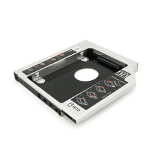 Адаптер підключення HDD 2.5 '' 12.7 mm в відсік приводу ноутбука SATA / mSATA (HDC-25), корпус aluminum+plastic, Blister, Q100